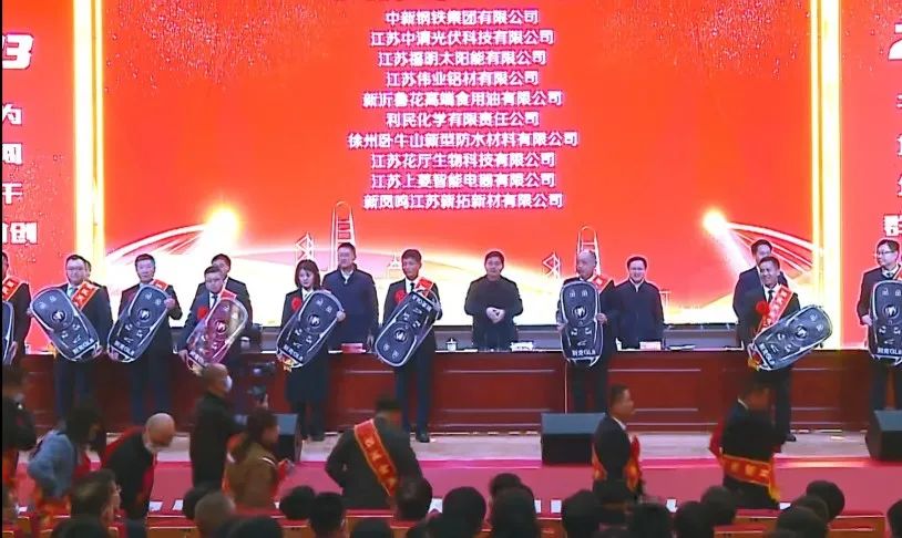 江苏beat365喜获新沂经开区“凸起贡献”“金牌项目”双项荣誉